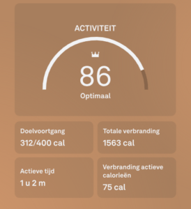 Hoeveel je beweegt houdt de Oura ring bij
