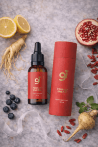 Gilliou Perfect Energy supplement druppels met adaptogenen voor energie en focus